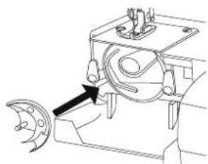 MEDION LIFE SM60 (MD 10689) - Pulizia e lubrificazione dell'alloggiamento delle spolett e - 7