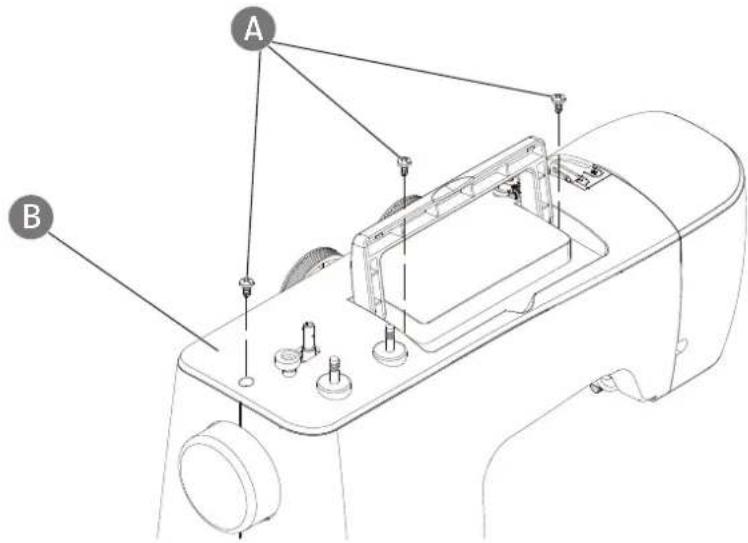 MEDION LIFE SM60 (MD 10689) - Lubricación del mecanismo situado bajo la cubierta superior - 1