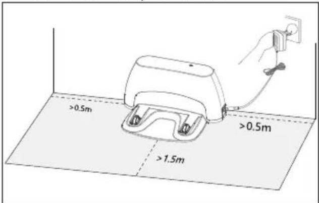 MEDION E35 (MD 11157) - Positioning the charging station - 1