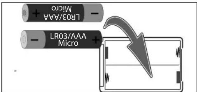 MEDION E35 (MD 11157) - Inserting batt eries in the remote control - 1