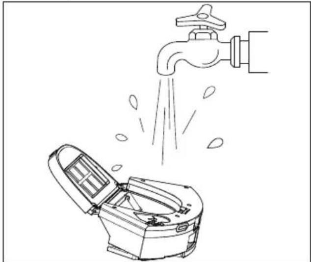 MEDION X41 SW+ - Cleaning the dust container/water tank - 3