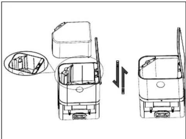 MEDION X41 SW+ - Stofreservoir van het afzuig-/laadstation vervangen - 1