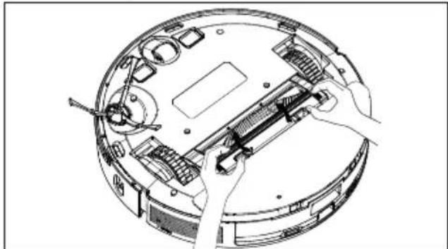 MEDION X41 SW+ - Limpieza de la abertura de aspiración y del cepillo - 1