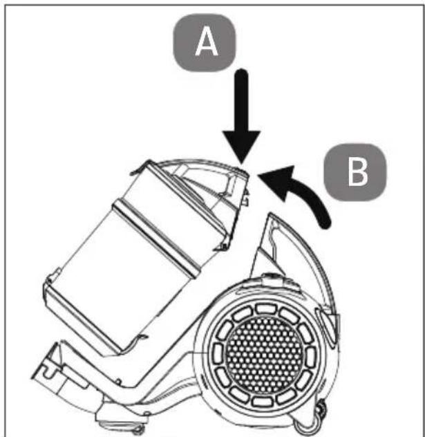 MEDION LIFE P2000 (MD 11905) - Svuotamento del contenitore della polvere - 1