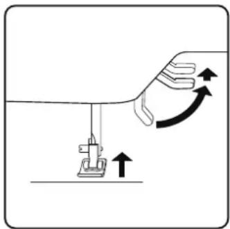 MEDION LIFE SD36 - Raising and lowering the presser foot - 1