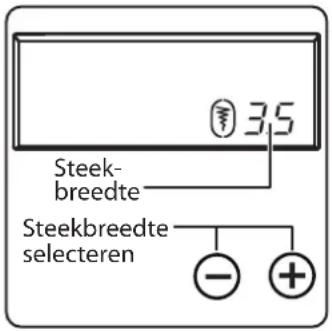 MEDION LIFE SD36 - Instelling steekbreedte - 2