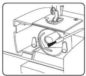 MEDION LIFE SM70 - Limpieza y lubricación de la caja de bobina - 4