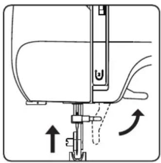 MEDION LIFE SM70 - Illustration of the upper thread guide - 2