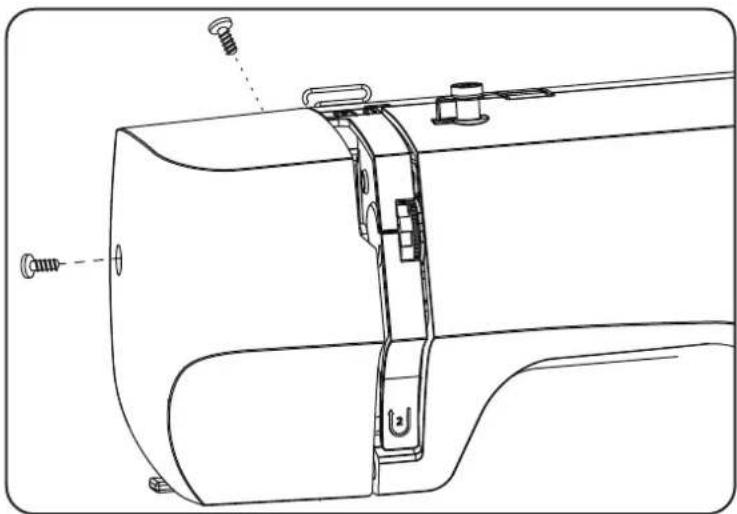 MEDION LIFE SM70 - Lubrifi cation de la machine derrière le capot avant - 1