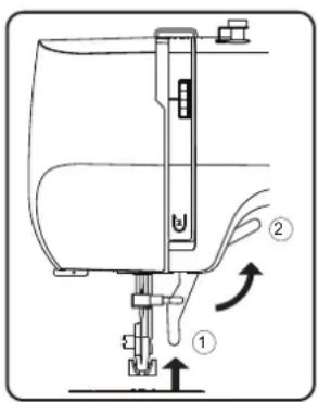 MEDION LIFE SM70 - Heben und Absenken des Nähfußes - 1