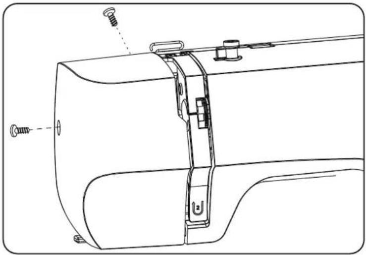 MEDION LIFE SM70 - Lubrifi cazione del meccanismo dell'ago dietro lo sportello anteriore - 1