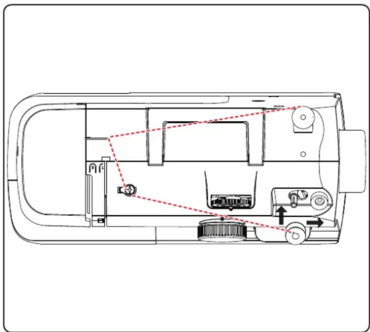 MEDION LIFE SM70 - Avvolgimento del filo inferiore sulla spoletta - 1