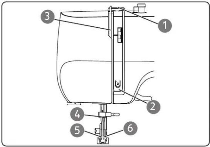 MEDION LIFE SM70 - Rappresentazione schematica del guidafi lo superiore - 1