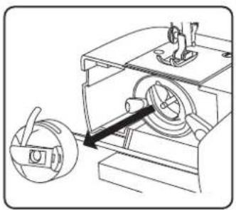 MEDION LIFE SM70 - Cleaning and oiling the bobbin housing - 1