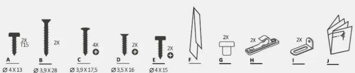 HAIER XS 6B4S3FSB-80 - Værktøjer til installation - 2