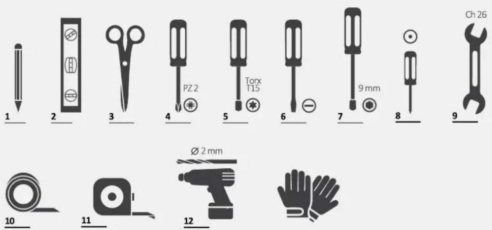 HAIER XS 6B4S3FSB-80 - Ferramentas de instalacao - 1