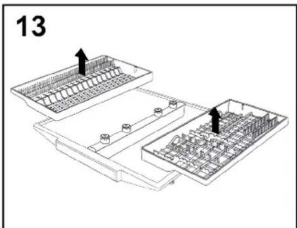 HAIER XS 6A0M4PB1 - VERWENDUNG DES DRITTEN KORBES (Nur bei einigen Modellen) - 2