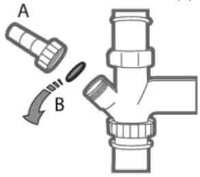 FRANKE FDW 614E5P E - ANSCHLUSS DES ABLAUFSCHLAUCHS - 1