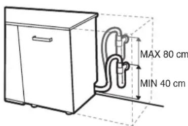 FRANKE FDW 614E5P E - DE WATERAFVOERSLANG AANSLUITEN - 2