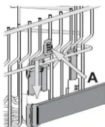 FRANKE FDW 614E5P E - DE HOOGTE VAN HET BOVENSTE REK AFSTellen - 1