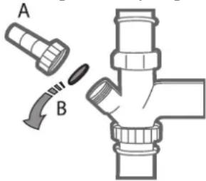 FRANKE FDW 614E5P E - DE WATERAFVOERSLANG AANSLUITEN - 1