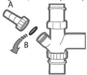 FRANKE FDW 614E5P E - CONEXION DE LA MANGUERA DE SALIDA DEL AGUA - 1