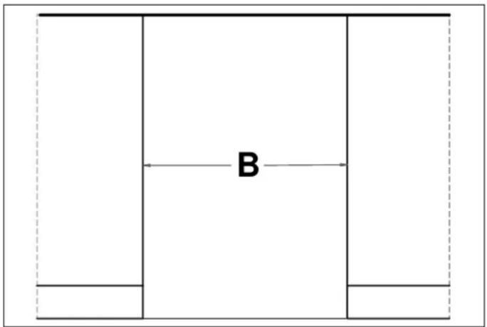 BERTAZZONI DW60S3UDXDP - DIMENSIONS DE L'OUVERTURE - 2