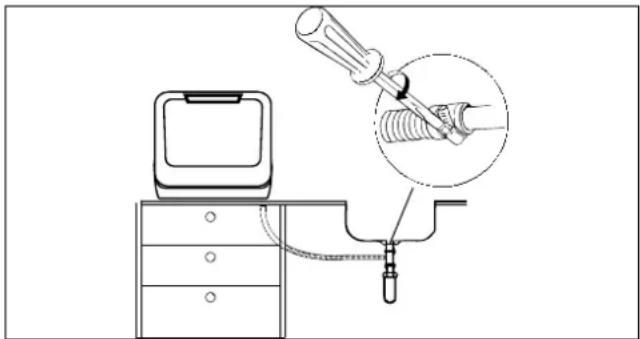 MEDION MD 37763 - Collegamento del tubo fl essibile al sifone di un lavandino - 3