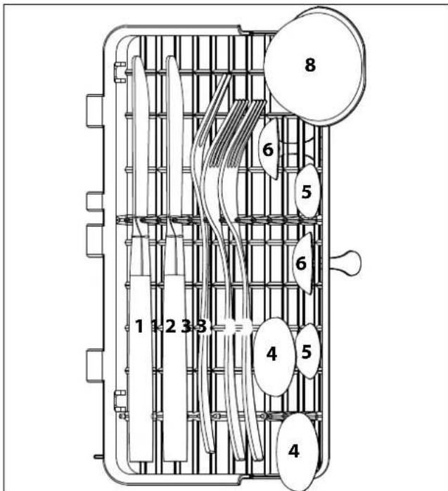 MEDION MD 37763 - Cutlery loading example - 1