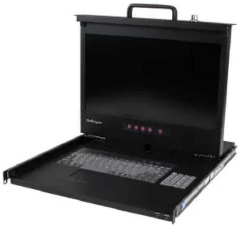 StarTech.com RACKCONS17HD - 1U 17インチ1080p LCDラックコンソール (フロントUSBハブ付) - 1
