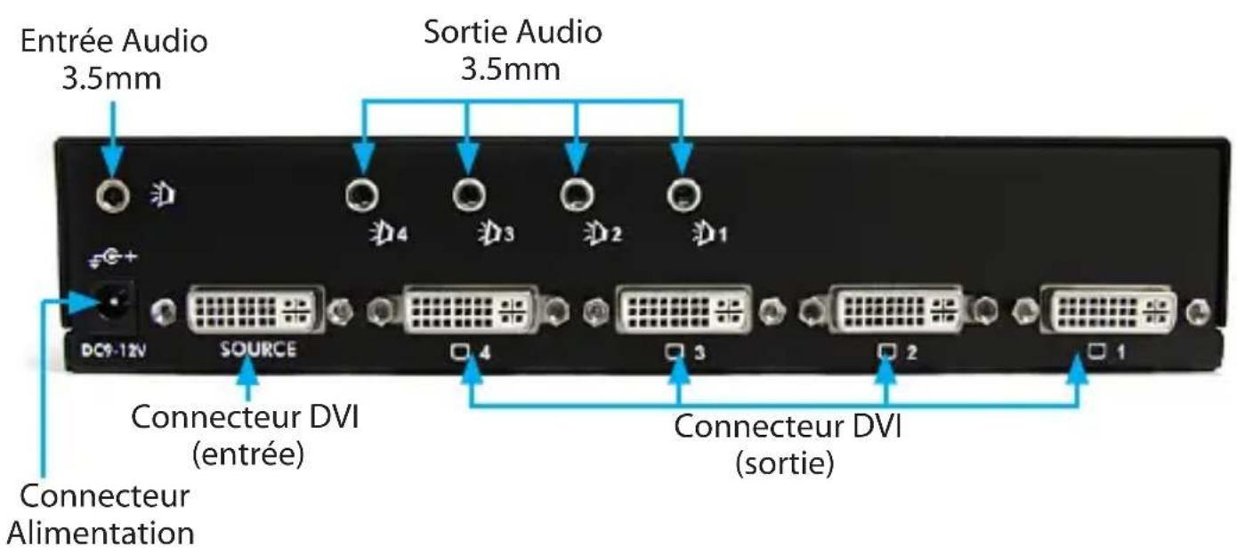 StarTech.com ST124DVIA - Vue Arrière - ST124DVIA - 1