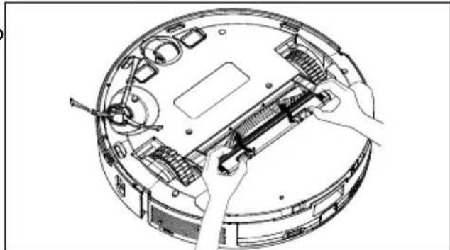 MEDION X41 SW - Limpieza de la abertura de aspiración y del cepillo - 1
