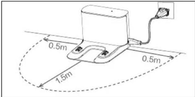 MEDION X41 SW - Positioning the charging station - 1