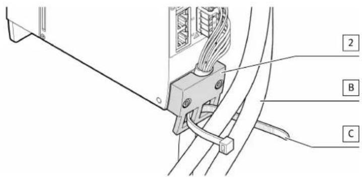 Festo CAMA-C6-SK-S2 - Montage de la décharge de traction (en option) - 1