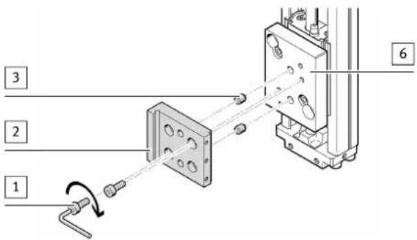 Festo EHAM-E20-40 - Montage de la fixation sur le kit d'adaptation - 1