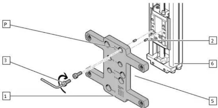 Festo EHAM-MA-E19-25-V3 - Connexion VTOF / VAEM avec EGSC / EGSK - 1
