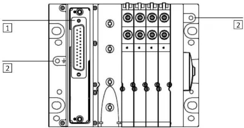 Festo MPAL-VI - Éléments de raccordement électrique - 1