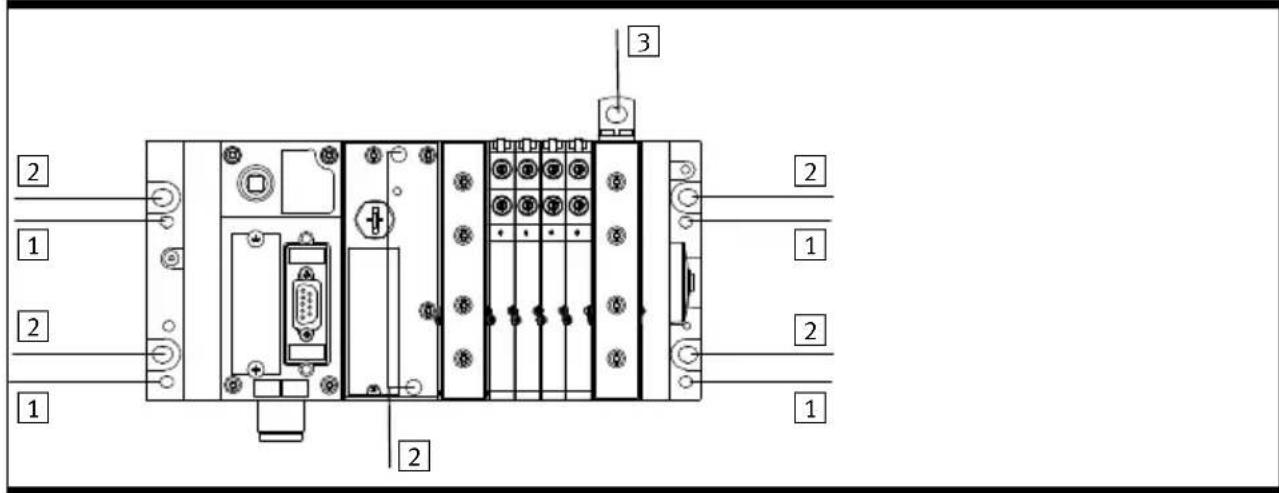 Festo MPAL-VI - Démontage sur panneaux - 1
