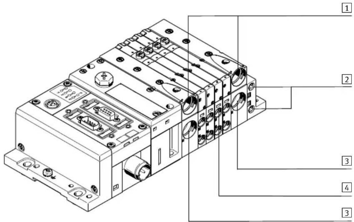 Festo MPAL-VI - Éléments de raccordement pneumatique - 1