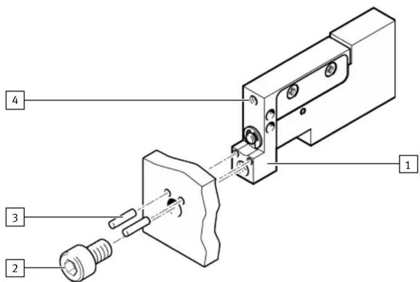Festo DGSC-6-10-P-L - Fixation sur le chariot - 1