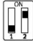 Festo CPX-FB14 - Réglage du mode de diagnostic CPX ou du nombre d'I/O logiques (taille du champ de données) à l'aide du micro-interrupteur DIL 5 - 3