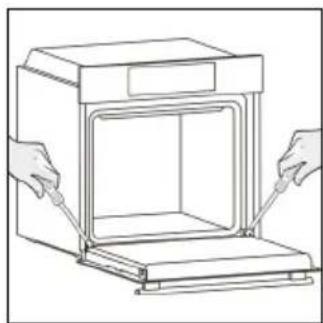 CANDY CA6 NP3T2HTX - OUTSIDE THE OVEN: removal and cleaning the glass door - 1