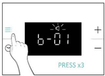CANDY CA6 NP3T2HTX - ALARM VOLUME - 1