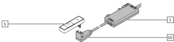 Festo VAVE-P12-TP-5YL1-P - Combinaison VAVE-P17-TP avec distributeur à commande piézoélectrique VEMC - 1