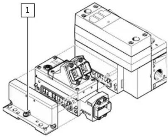 Festo VTSA-F-CB - Mise à la terre du terminal de distributeurs - 1