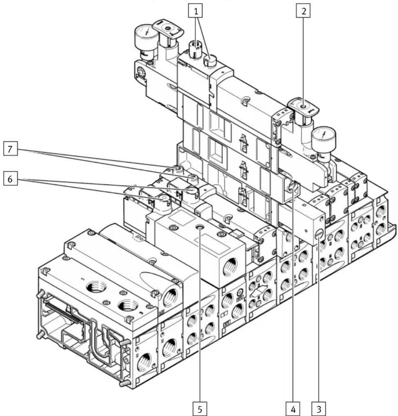 Festo VTSA-F-CB - Éléments de commande des composants pneumatiques - 1