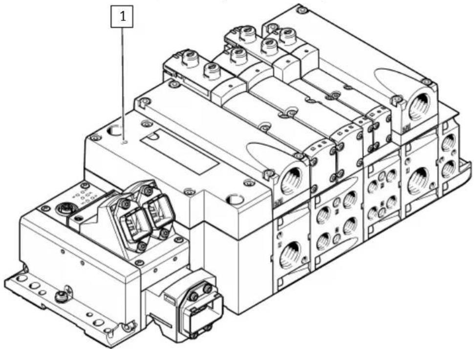 Festo VTSA-F-CB - Éléments d'affichage des composants électriques - 1