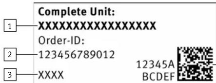 Festo YXMR-3 - Étiquette produit - 1