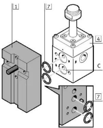 Festo VABS-S7-S-G14 - Pour le montage sur une colonne NAMUR (alternative) - 1