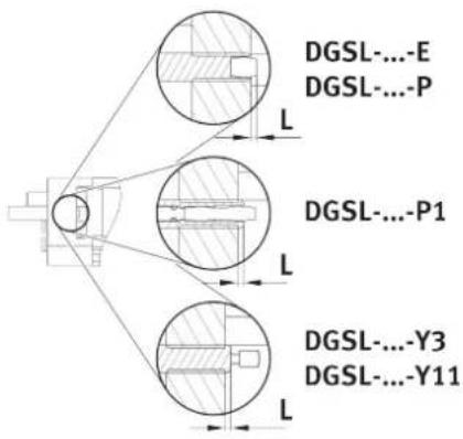 Festo DGSL-25-200-Y3A - Installation des éléments amortisseurs - 1